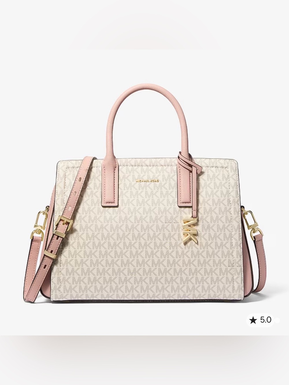 Michael Kors Medium Layla Satchel Beige/Pink